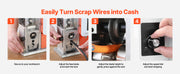 Load image into Gallery viewer, Amocart Electric Wire Stripping Machine 1.5-40 mm 400W Automatic Motorized Wire Peeler with Blades for Scrap Copper Recycling
