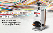 Charger l'image dans la visionneuse de galerie, Amocart Manual Wire Stripping Machine 1.5 - 25 mm + Hand Crank Portable Tool Aluminum Construction for Scrap Copper Recycling
