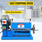 Load image into Gallery viewer, SucceBuy Electric Wire Stripping Machine 370W 1.5mm-38mm Cable Stripper Peeling 11 Channels &amp; 10 Blades Removing Plastic Rubber
