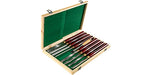 Amocart 8PCS+1 Free HSS Lathe Chisel Set for Wood Turning Root Furniture Carving Knife 6.89" Blade 16.14" Chisel With Tool Box