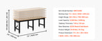 SucceBuy 5000 lbs Adjustable Workbench 72/96 x 24in Oak Wood Top Workstation with 4 AC Outlets Hardwood Worktable for Garage