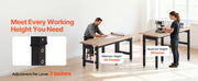 Bild in Galerie-Viewer laden, Amocart 5000 lbs Adjustable Workbench 72/96 x 24in Oak Wood Top Workstation with 4 AC Outlets Hardwood Worktable for Garage
