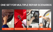 Load image into Gallery viewer, SucceBuy Flex-Head Ratcheting Wrench Set 8PCs Combination Wrench Set Roll-up Pouch Cr-V Steel Flexible Ratcheting Wrench Set
