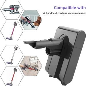 21.6V 6Ah V6 Lithium Battery for Dyson DC62, DC59, DC58, SV03, SV04, SV09, V6 Animal Motorhead, V6 Absolute, and V6 Fluffy Vacuum Cleaners - Reliable Replacement Battery for Enhanced Cleaning