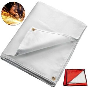 2.4m x 3m Welding Fire Blanket â€“ Heavy-Duty Fiberglass Welder Blanket 8' x 10' for Flame Protection