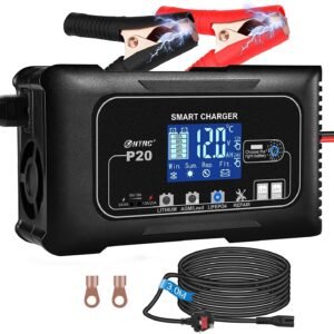 20A 12V/24V Car Battery Charger, Battery Maintainer, and Trickle Charger