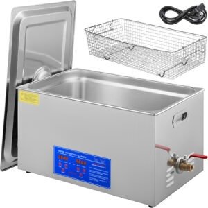 30L Digital Ultrasonic Cleaner - Professional Stainless Steel Washing Machine with 600W Power, Adjustable Temperature (0-80Â°C), Timer (0-30 mins), 10 Transducers, Multiple Cleaning Modes for Efficient