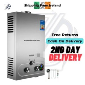 6L Instantaneous Propane Gas Water Heater - Stainless Steel Tankless Hot Water Heater for LPG, Efficient and Compact Design