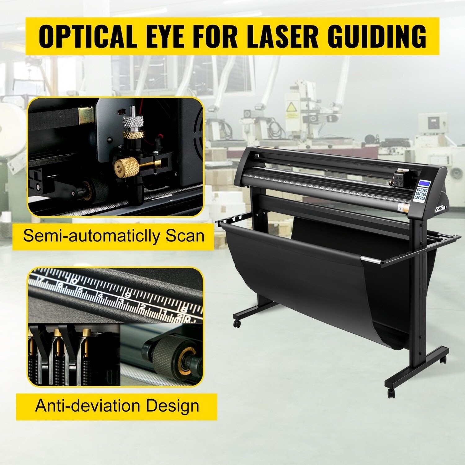 1350mm Vinyl Cutter with LED Guide Light – SignCut Label Maker & Vinyl Plotter for Precision Cutting