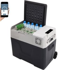 30L Portable Fridge Freezer - Compact and Versatile Design with Adjustable Temperature Control, Ideal for Car, Camping, and Home Use - Features Efficient Cooling, Dual Storage Compartments