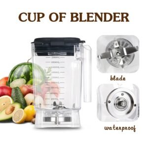 2L Jar Assembly Blender Cup For Blender Stainless Steel Blade Sutiable