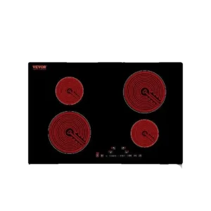 2/4/5 Burners Built-in Induction Stove Top 12/24/30in Ceramic Glass Electric Cooktop For Household Commercial Cooking