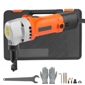 Sheet Metal Nibbler 550W Powerful 2200 RPM High Speed 360 Degree Rotation Electric Nibbler Metal Cutter