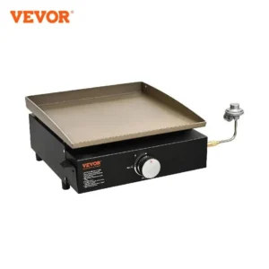 18/24inch Propane Gas Tabletop Griddle with Hot-rolled Plate Carbon Steel Portable Table Top Griddle Grill for Camping