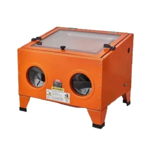 25/40/60 Gallon Sandblasting Cabinet Portable Benchtop Sand Blaster with Blasting Gun Nozzles for Stain Rust Removal