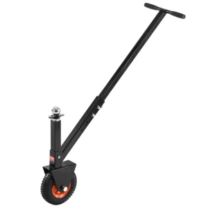 300lbs Tongue Trailer Dolly 16.5-22in Height Adjustable with 1-7/8 & 2in Balls 8.5in Pneumatic Tire for Moving RV Boat
