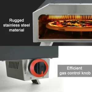 Portable Pizza Oven For Fire and Stonebaked 12 Inch Pizzas Countertop 12 inches Gas Pizza Oven Natural Gas Outdoor Pizza Oven