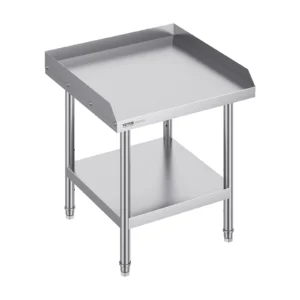 Stainless Steel Work Table Commercial Heavy Duty Food Prep Worktable with Adjustable Height for Restaurant Home Hotel