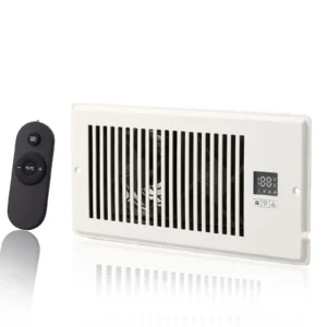 Booster Fan 4x12in Duct Fan 100CFM 10 Adjustable Speeds with LCD Smart Controller for Wall and Floor