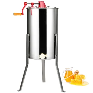 Manual Honey Stainless Steel Beekeep Extractor Honeycomb Drum Spinner with Lid Adjustable Apiary Centrifuge Equipment