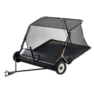 52-inch Lawn Sweeper Tow Behind 26cu.ft. Large Pull Behind Heavy Duty Leaf Grass Collector for Picking Up Debris Grass
