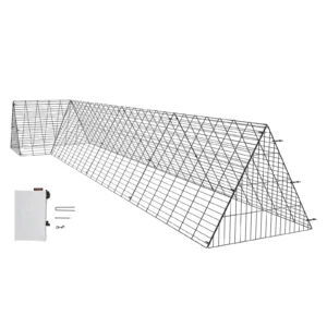 Chicken Tunnels 157.5 x 39.4 x 24.2 in Chicken Tunnels for Yard Portable Chicken Tunnels for Outside Corner Frames
