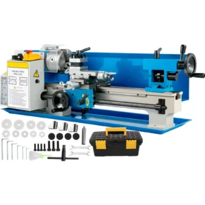 Mini Metal Lathe 550W Metal Mini Lathe 180x350mm Tool Precision Machine Metalworking Home Tool Speed Milling Metal Turning