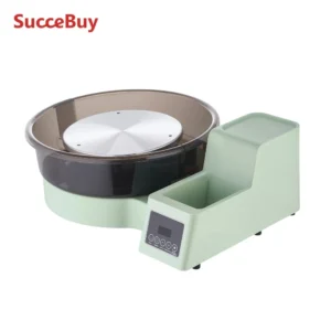 450W Pottery Wheel 14" and 11" Turntables with Foot Pedal 30-300 RPM Adjustable Speed for Beginners DIY Clay Art Craft