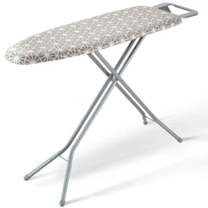 Ironing Board Thickened w/ Heat Resistant Cover 100% Cotton Cover Height Adjustable Ironing Board for Home Laundry Room