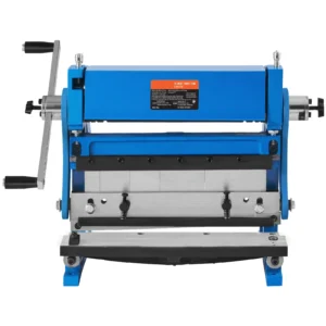 Sheet Metal Brake 12inch 3-In-1 Combination 20-Gauge Capacity Shear Press Brake 90° Max Angle for Shear Bending Rolling