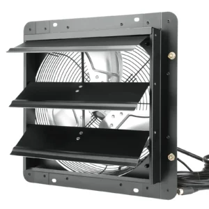 Shutter Exhaust Fan AC/ EC-motor 10-Speed Adjustable Wall Mount Attic Ventilation and Cooling for Greenhouses Garages