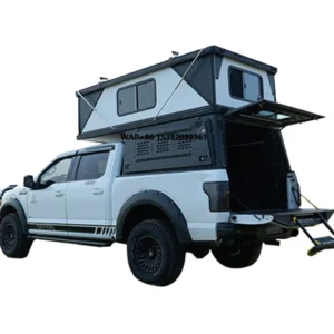Durable Aluminum Hard Shell Roof Top Tent Pickup Truck Bed Camper Canopy for F150 Silverado Tundra