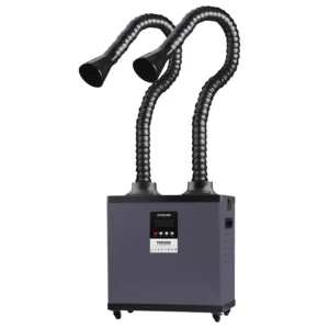 KNOKOO 210W FED200 Laser Fume Extractor Solder Smoke Absorber Welding Air Purifier for Hair Salon, Laser Engraving and Marking