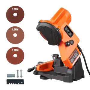Electric Chainsaw Sharpener 140W Saw Blade Sharpener 5700RPM Professional Bench Chain Sharpener with Grinding Wheels