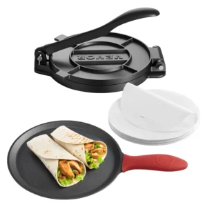 8 10 Inch Tortilla Press Cast Iron Tortilla and Roti Maker Heavy Duty Tortilladora Press Pataconera Makers w/Handle