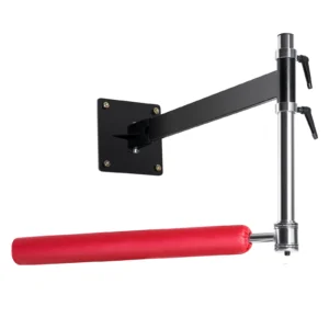 Wall Mount Boxing Spinning Bar Adjustable Punching Spinning Bar Boxing Speed Trainer with Gloves Red Reflex Boxing Bar