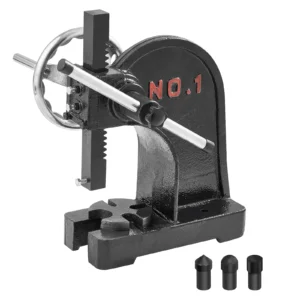 Arbor Press 1 Ton Manual Arbor Press with Handwheel CastIron Heavy-duty Manual Desktop Arbor Press for Stamping Bending