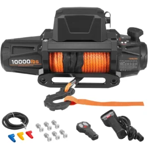 10000/12000/13500 lbs Electric Winch 12V DC Truck Car Winch with 90 ft Synthetic Rope for Towing Off-Road SUV Jeep