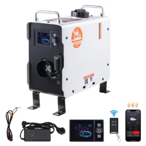 2KW Diesel Heater 12V/24V All in One Diesel Air Heater with Remote Control Display Screen CO Alarm for Vehicle&Outdoor