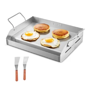 Stainless Steel Griddle Universal Flat Top Rectangular Plate Gas Grill Griddle for BBQ Family Cookware for Camping Part