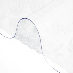 1.5-2mm PVC Table Cloth Transparent Clear Desk Cover Protector Plastic Soft Glass Waterproof Oilproof for Dining Table