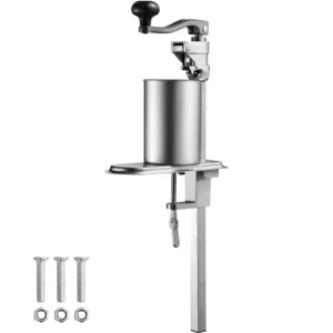 Manual Can Opener Commercial Table Clamp Opener for Large Cans Can Opener with Base Adjustable Height Industrial Opener