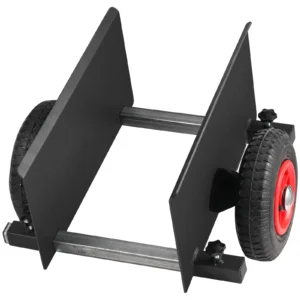 600 lbs Panel Slab Dolly Terrain Moving Cart with Pneumatic Wheels Adjustable Clamp for Drywall Sheet Material Handling