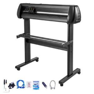 34 Inch Vinyl Cutting Plotter Cutter Machine with 3 Blades SIGNMASTER Software Kit for Sign/Drawing/Decoration/Sticker